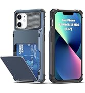 AFGHOA for iPhone 13 Mini Wallet Case,5 Credit Card Holder Case for 12 Mini | 5.4 inch,Flip Cover...
