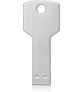 64G Key Shape USB Flash Drive, K&ZZ Metal Thumb Drive USB2.0 Flash Disk Memory USB Stick Expansio...