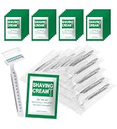 Xuezoioy Disposable Razors Bulk - Pack of 100,Individually Wrapped Grey 3 Blade Razors with 8 ml/...