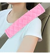 Amooca Soft Auto Seat Belt Cover Seatbelt Shoulder Pad Cushions 2 PCS for a More Comfortable Driv...