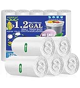 OKKEAI Small Trash Bags -1.2 Gallon Garbage Bags 5 Liter Trash Bags Wastebasket Liners for Bathro...