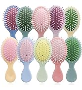 20 Pieces Mini Wet Hair Brush Travel Detangling Brush Soft Bristles Wet Dry Hair Brush Kids Hair ...