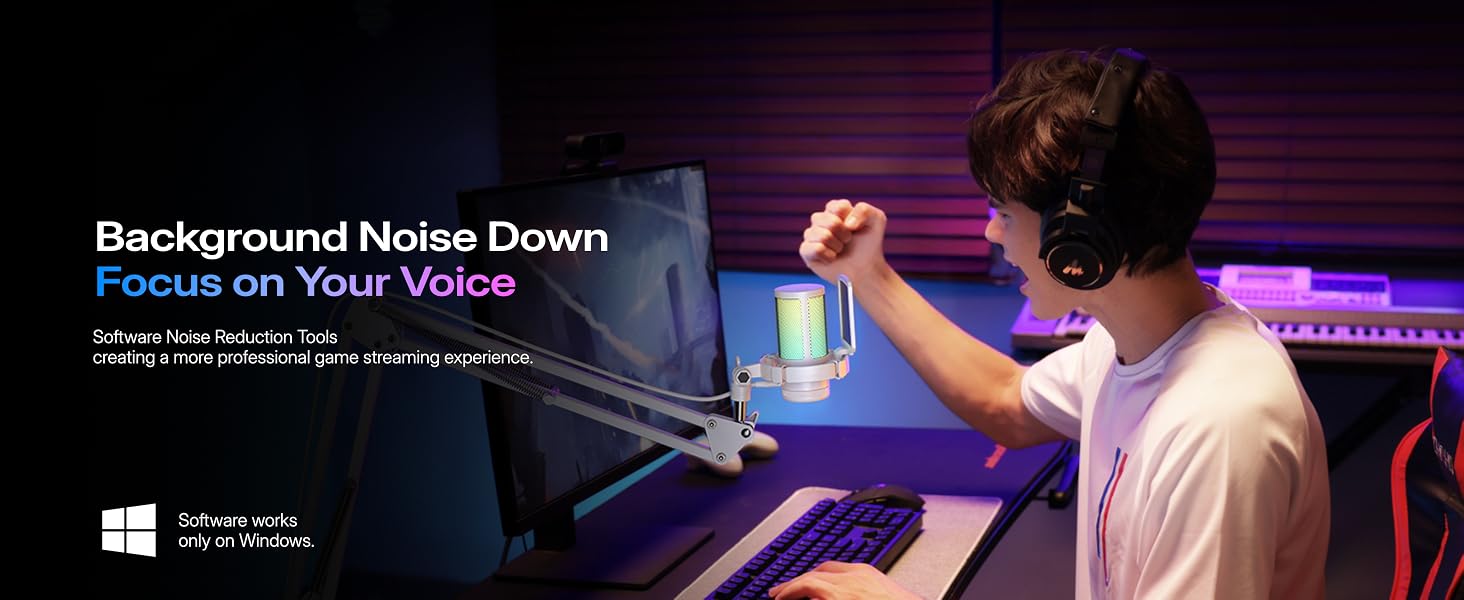 noise canceling gaming microphone