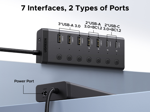5xUSB-A+2xUSB-C
