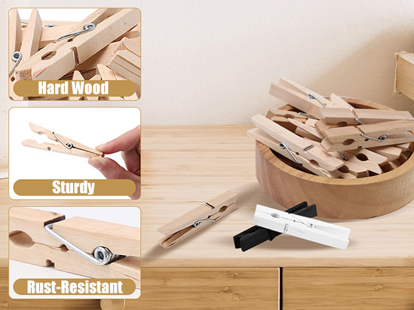 wood clothespins photo clips