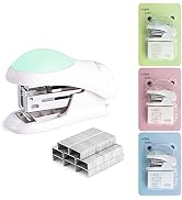 NEBURORA Mini Effortless Desktop Staplers with 400 Standard 26/6 Staples, 2-24 Sheet Capacity, In...