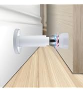 Door Stoppers – Heavy Duty Magnetic Door Stopper for Wall & Bottom of Door – Premium Adjustable D...