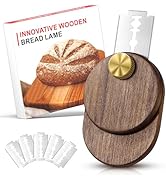HHZPAEK Upgraded UFO Bread Lame Dough Scoring Tool,Magnetic Sourdough Scoring Tool,Black Walnut B...