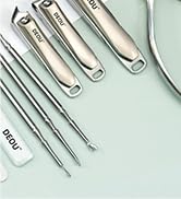 DEOU Manicure Sets Nail Clippers Stainless Steel Manicure and Pedicure kit Girls Professional Nai...