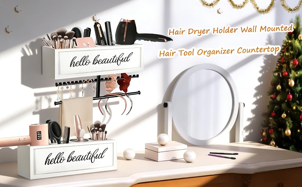 Hair Dryer Holder Wall Mounted