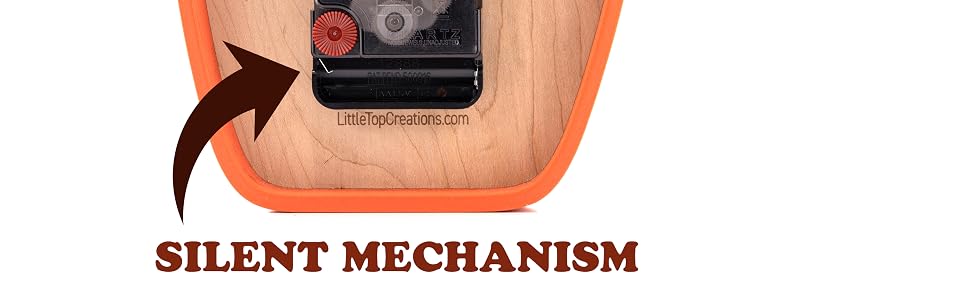Mid-Century Modern Desk Silent Clock