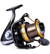 Alwonder Saltwater Spinning Reel 10000/11000 Surf Fishing Reel Graphite 11+1 Stainless Steel BBS ...