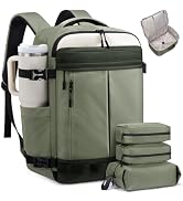 LOVEVOOK 40L Travel Backpack for Women Men, Airline Approved Carry On Luggage with 3 Cubes Access...