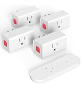 SURNICE Remote Control Outlet 15A Wireless Light Switch for Household Appliances, 260 FT Range, E...