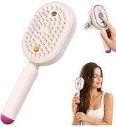 Electric Spray Air Cushion Massage Comb 3 in 1 Hydrating Retractable Self Cleaning Hair Brush for...