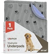 Washable Underpads 34"x36" ( Pack of 1) – Reusable Waterproof Bed Pads for Pets, Kids & Elderly, ...