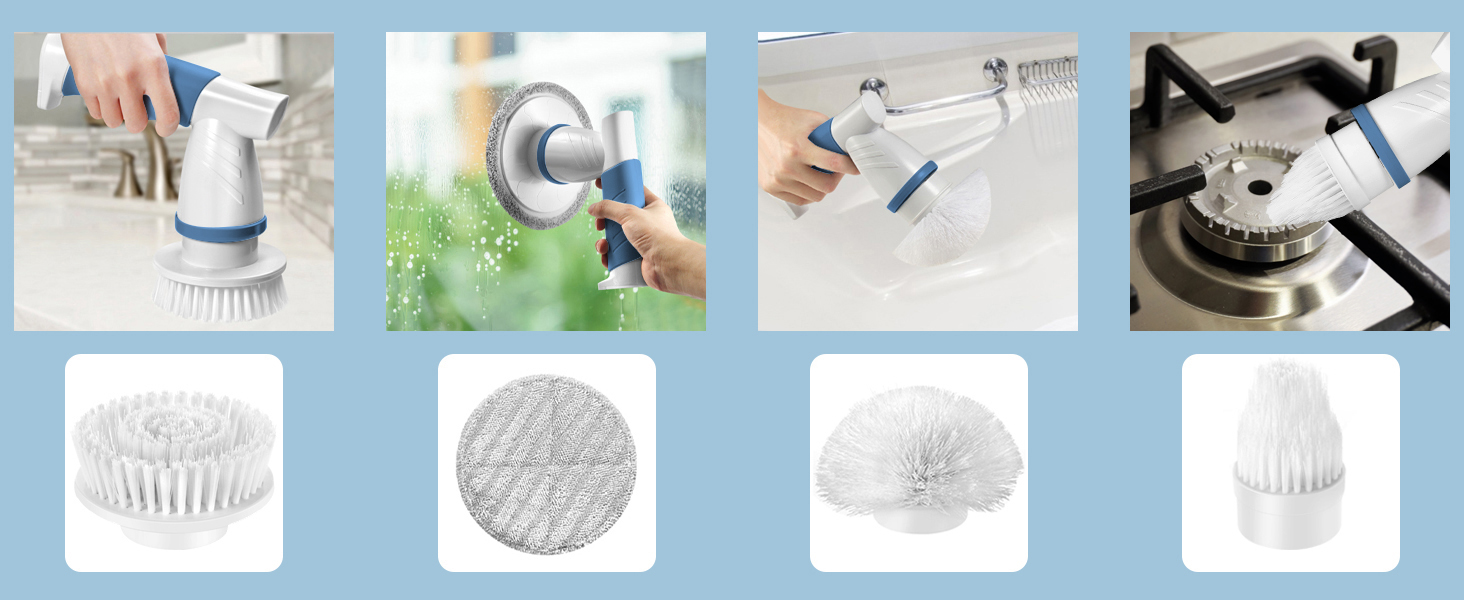 electric scrub brush Blue