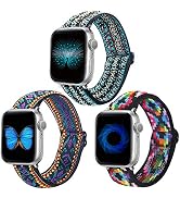 Dsytom 3 Pack Elastic Band Compatible with Apple Watch Bands 38mm 41mm 40mm 42mm 44mm 45mm 49mm, ...