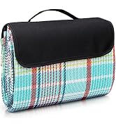 Extra Large Picnic & Outdoor Blanket Dual Layers for Outdoor Water-Resistant Handy Mat Tote Sprin...