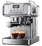 SHARDOR 20-Bar Espresso Machine for Home Barista, Espresso Coffee Maker with Temp Display, Built-...
