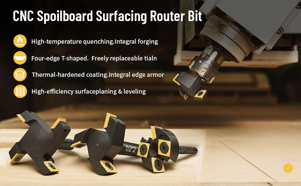 Slab Flattening Router Bits