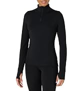 Essentials Women's Active FormFlex Buttery Soft Slim Fit Quarter Zip Long Sleeve Pullover ...