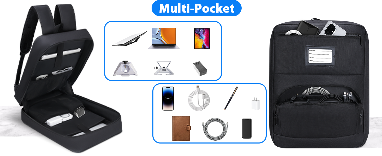 This bag compatible with Starlink Mini has a spacious main compartment for secure antenna storage