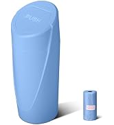 SGLRT Car Trash Can Bin with Lid - Car Garbage Can Cup Holder - Blue Mini Leakproof Vehicle Trash...