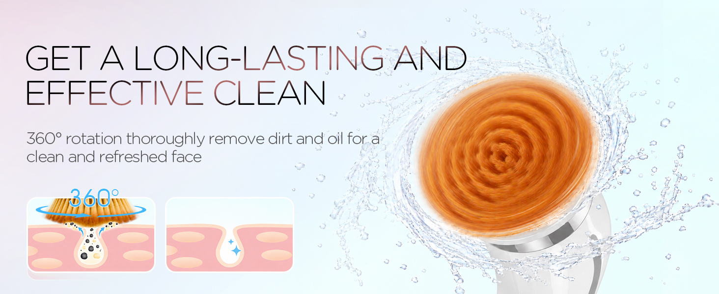 facial cleansing brush electric face scrubber rechargeable rotating face cleansing brush