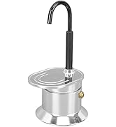HAOHIZE Single Tube Pot,1 Cup 50ML Stovetop Espresso Pots Aluminum Alloy Spout Stovetop Italian C...