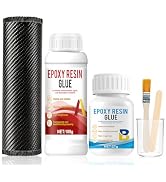 kuailaya Carbon Fiber Repair Kit, Carbon Fiber Kit, 100g Carbon Fiber Resin 27g Hardener 8" * 23....