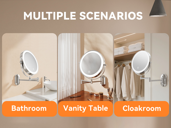 Space-saving wall-mounted design for bathroom & vanity & cloakroom