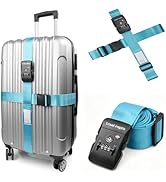 Travel Inspira Luggage Straps with TSA Lock, 2 Pack TSA Approved Suitcase Belt, Heavy Duty Adjust...