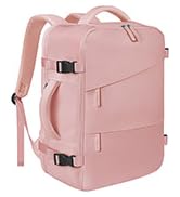 MIAOJIE Travel Backpack for Women Men, Carry On Backpack Airlines Approved Personal Item Travel C...