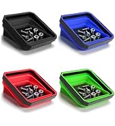 ALOANES Collapsible Magnetic Parts Tray, Magnetic Bowl for Organizing Screws Bolts Nuts Small Par...