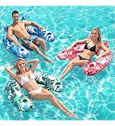 Korlon Pool Floats Adult, 3Pack/2Pack/1Pack Inflatable Pool Float Chair, Portable Pool Floaties L...
