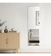 Ruomeng Frameless Full Length Mirror for Wall, 55x16 Inch Bathroom Vanity Mirror Farmhouse, Large...
