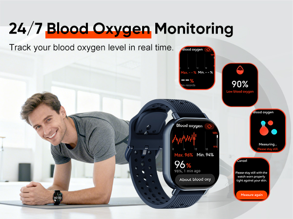 Blood oxygen monitoring