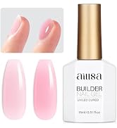AILLSA Pink Builder Gel 7 In 1 Nude Hard Gel Polish for Nail Thickening Light Neutral Strengthene...