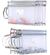 10-Pack Reusable Toy Bags – Mesh Zipper Organizer Pouches for Toys, Puzzles, Games, School Suppli...