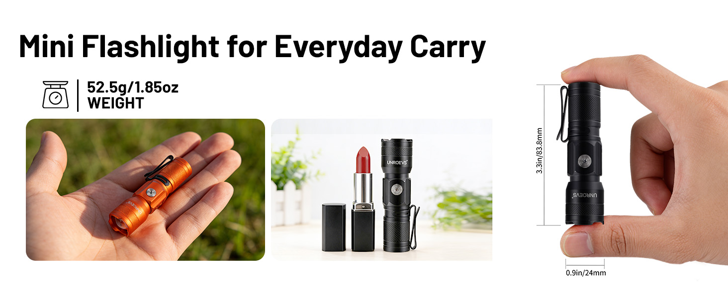 edc flashlight,small rechargeable flashlight,rechargeable flashlight