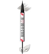 Maybelline Build-A-Brow 2-in-1 Brow Pen and Sealing Eyebrow Gel, Eyebrow Makeup for Real-Looking,...
