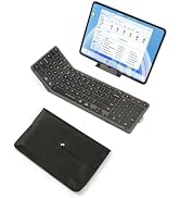 AIMARZ AF01 Foldable Keyboard, Full-Size Keys, Touchpad/Number Pad, Black | Full-size typing, fol...