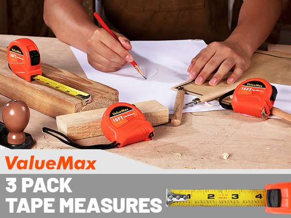 ValueMax 3pack tape measures