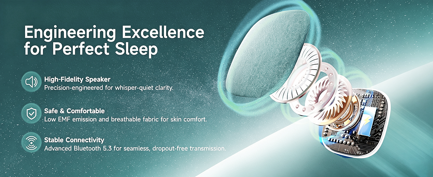 Pillow Speaker for Sleeping