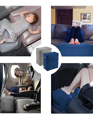 Inflatable Travel Foot Rest Pillow