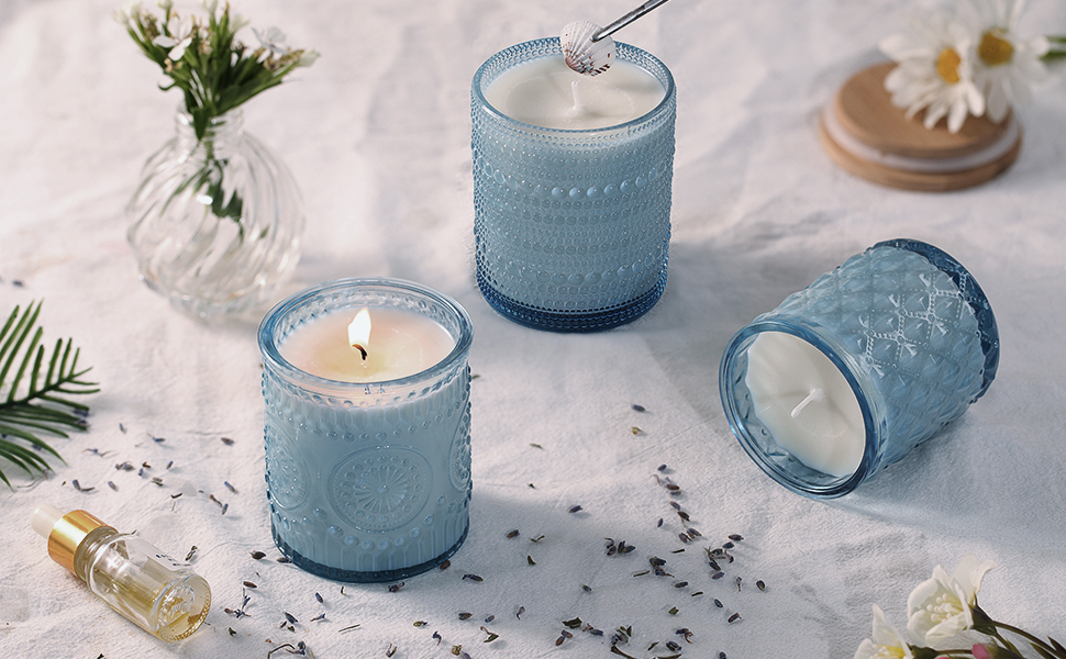 candle making supplies glass candle jars for home bedroom bathroom decor festival gifts
