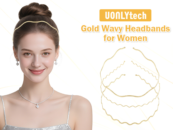 gold headband