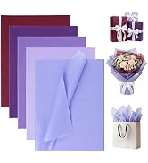 Bobobag 100 Sheets 20"X14" Purple Tissue Paper for Gift Bags, Bulk Gift Wrapping Tissue Paper 5 C...