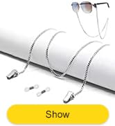 Eyeglass Chains for Women Men - Eyeglass Holder Strap - Eye Glass Accessory Chain - Eyeglass Hold...
